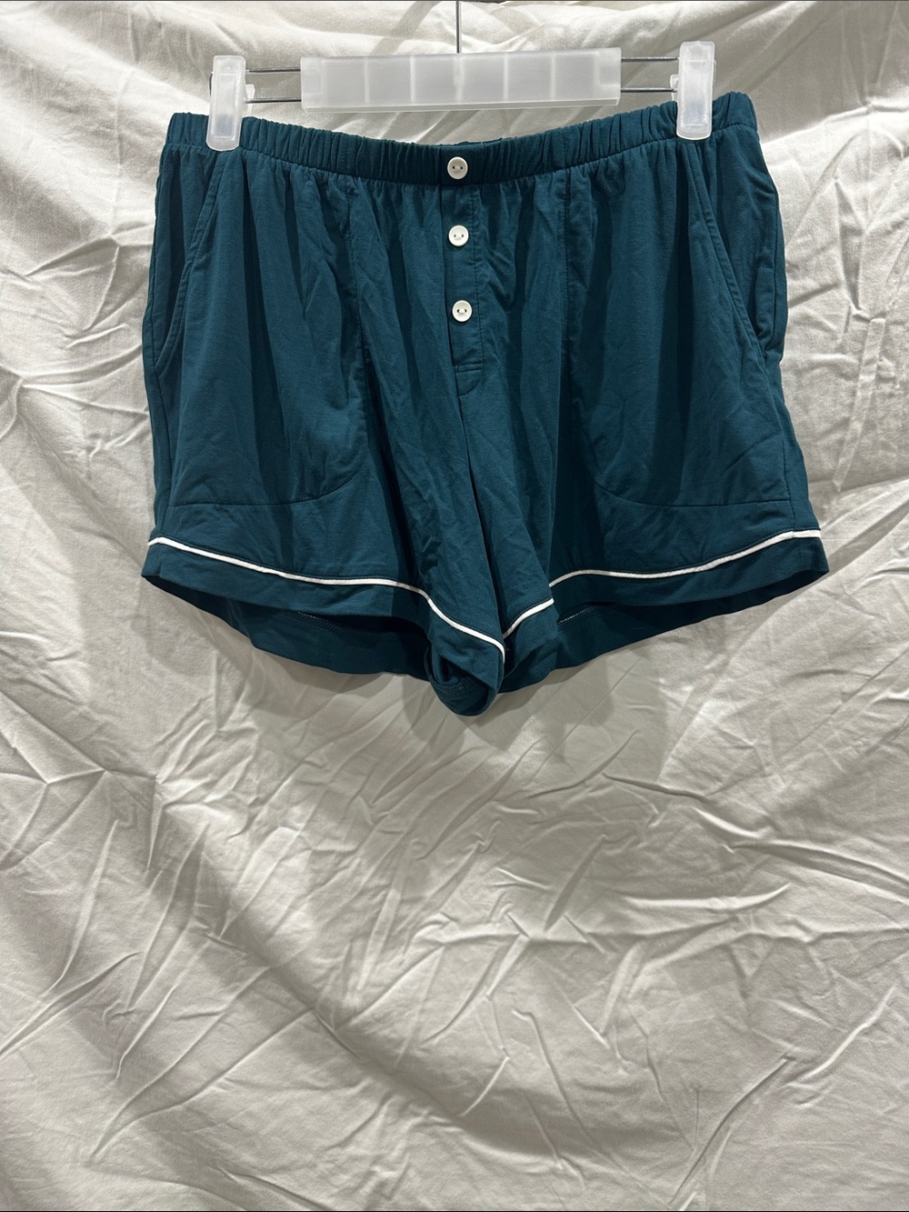 Soma Dark Teal Cool Nights Line.  Elastic Waist Sleep Shorts with pockets